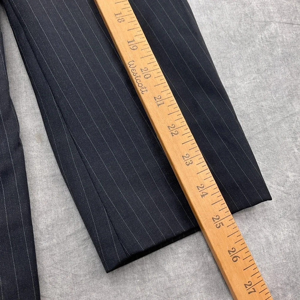 Hickey Blazer Men 40R Black White Pinstripe Jacket Wool VTG USA‎ Union